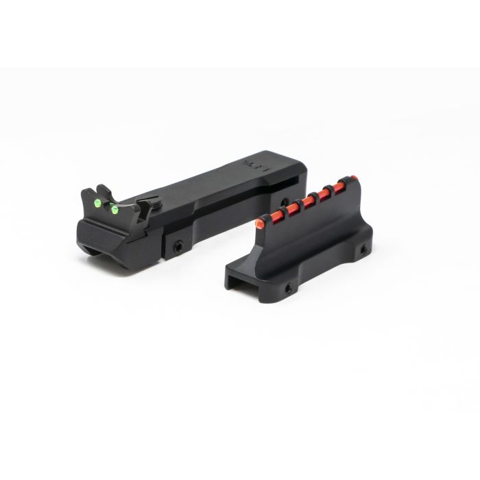 Fully Adjustable Fiber Optic Shotgun Sight Set - Ribs 6mm to 8mm Fully Adjustable Fiber Optic Shotgun Sight Set - Ribs 6mm to 8mm