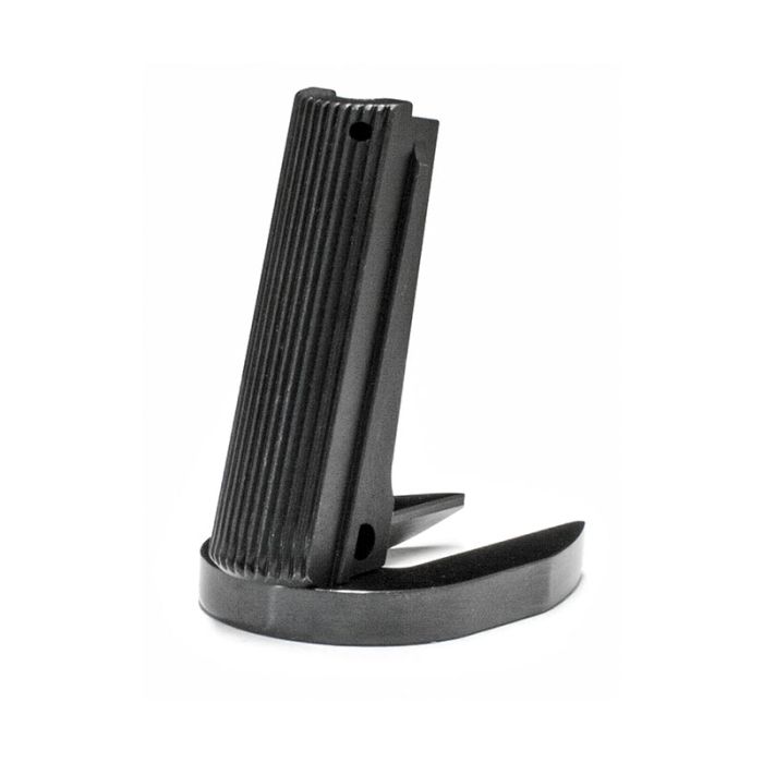 1911 Mainspring Housing + Mag-Well - Government, Serrated, Black 1911 Mainspring Housing + Mag-Well - Government, Serrated, Black