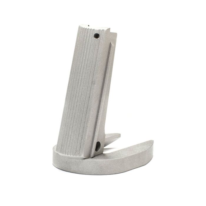 1911 Mainspring Housing + Mag-Well - Government, Serrated, Stainless 1911 Mainspring Housing + Mag-Well - Government, Serrated, Stainless