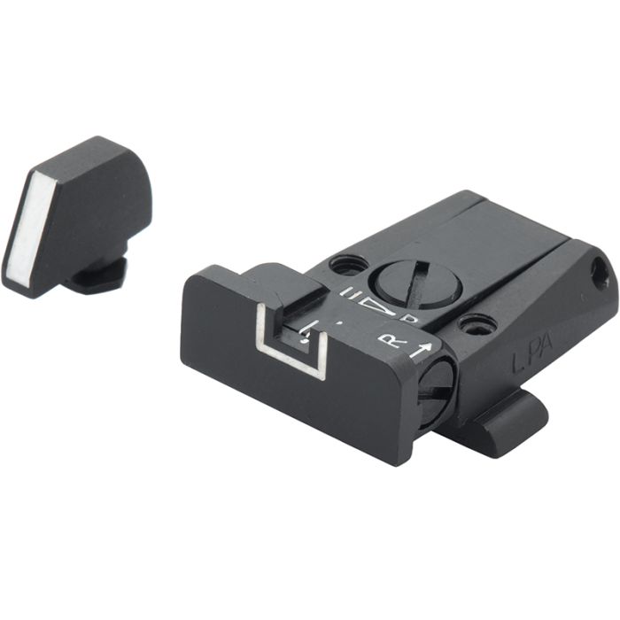 Glock 17 - 43 - White Outline Adjustable Sight Set Glock 17 - 43 - White Outline Adjustable Sight Set