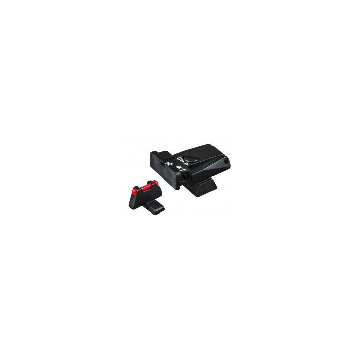 H&K 40 USP - Black Target with Fiber Front Adjustable Sight Set H&K 40 USP - Black Target with Fiber Front Adjustable Sight Set