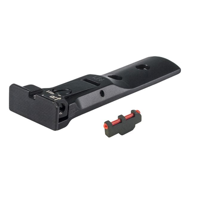 Revolver Rear Adj Sight - For Smith & Wesson, Black Target w/ Pin Fiber Front Revolver Rear Adj Sight - For Smith & Wesson, Black Target w/ Pin Fiber Front