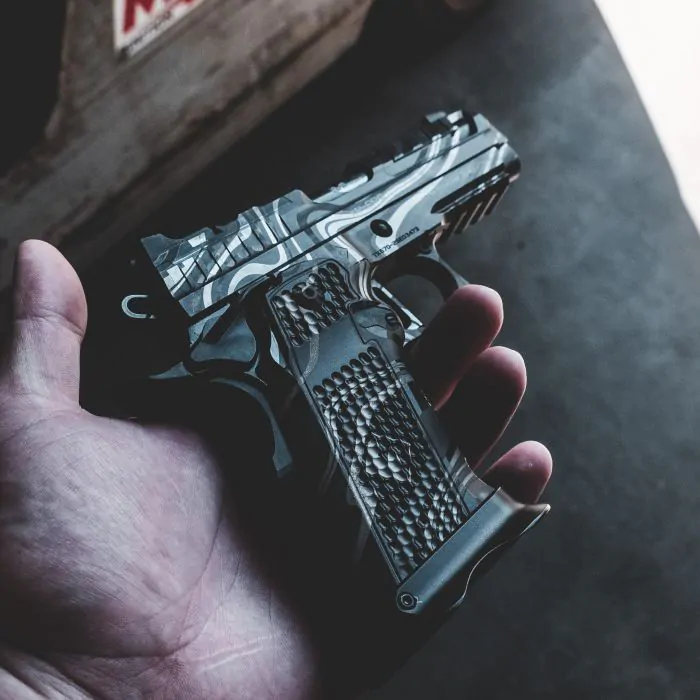 激レア‼︎DAMASCUS タッドモア PRO1 X PROTOTYPE XP PRO - 9MM – Black Damascus Custom Shop Edition (MADE TO ORDER