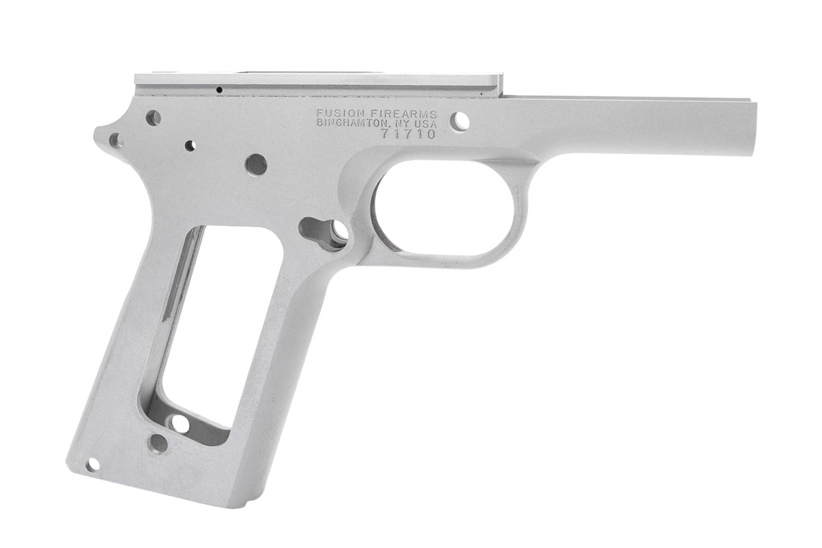 1911 Government Frame - Aluminum - Smooth Front Strap — Fusion Firearms