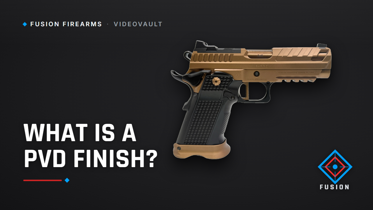 Bronze PVD-finished Fusion XP Pro 1911 pistol